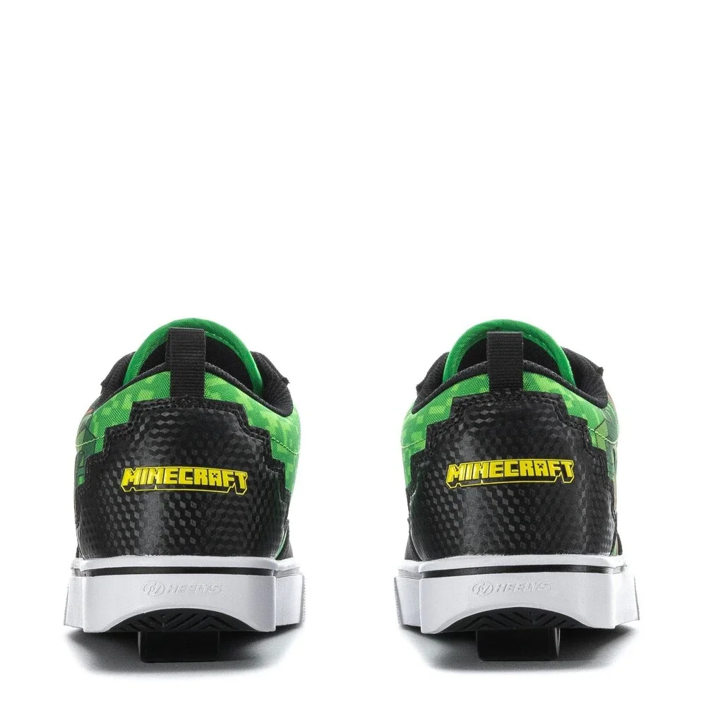 Heelys x Minecraft Pro 20 Sneaker Kids US 4 M Black Lace Up Skate Shoes ZOGG3660